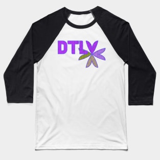 Downtown Las Vegas DTLV Flower Purple Baseball T-Shirt